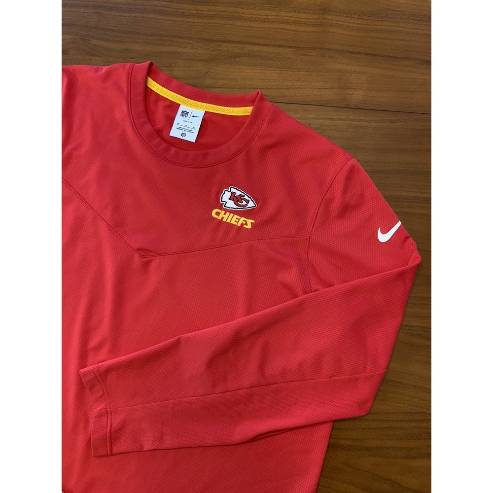 Kansas City Chiefs Nike On Field Sideline Coaches Pullover Shirt Mens XL Red KC